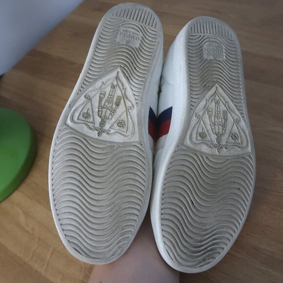 Gucci Ace Web Bees and Stars Sneakers Size 36.5 / US 6.5 - Picture 9 of 13